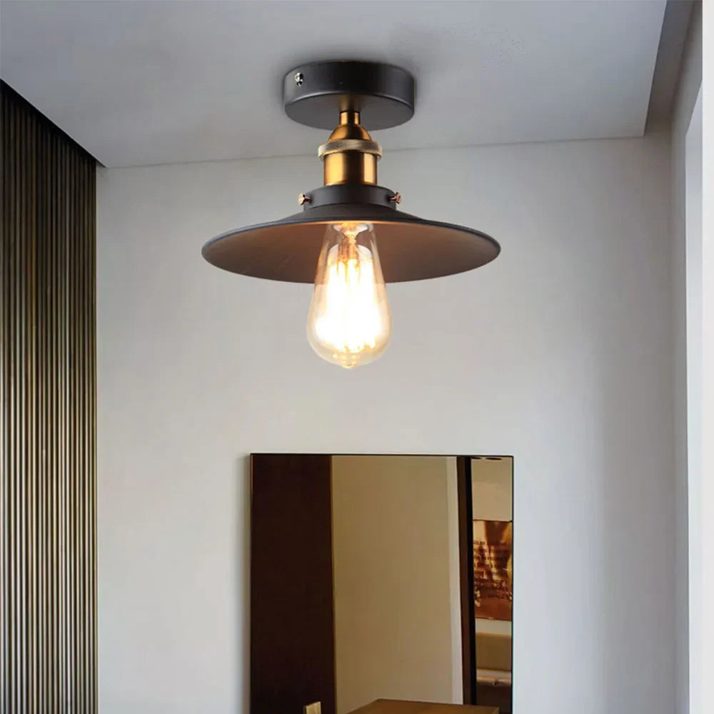 Afralia™ Vintage Metal Edison Pendant Lamp for Home Décor