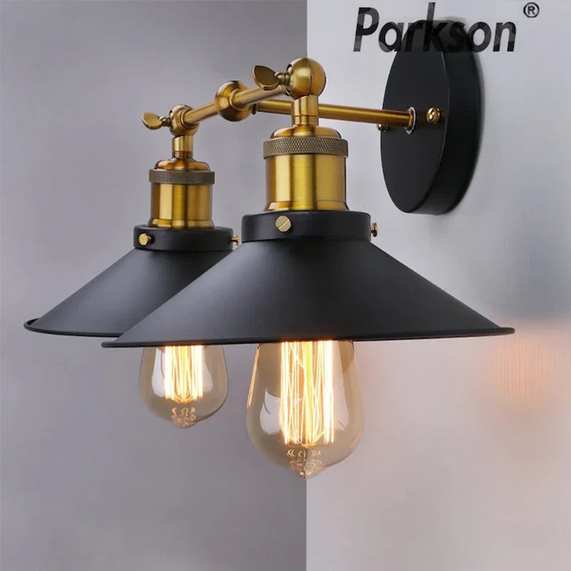 Afralia™ Vintage E27 Wall Lamp for Home Decor & Bar, LED Loft Lighting