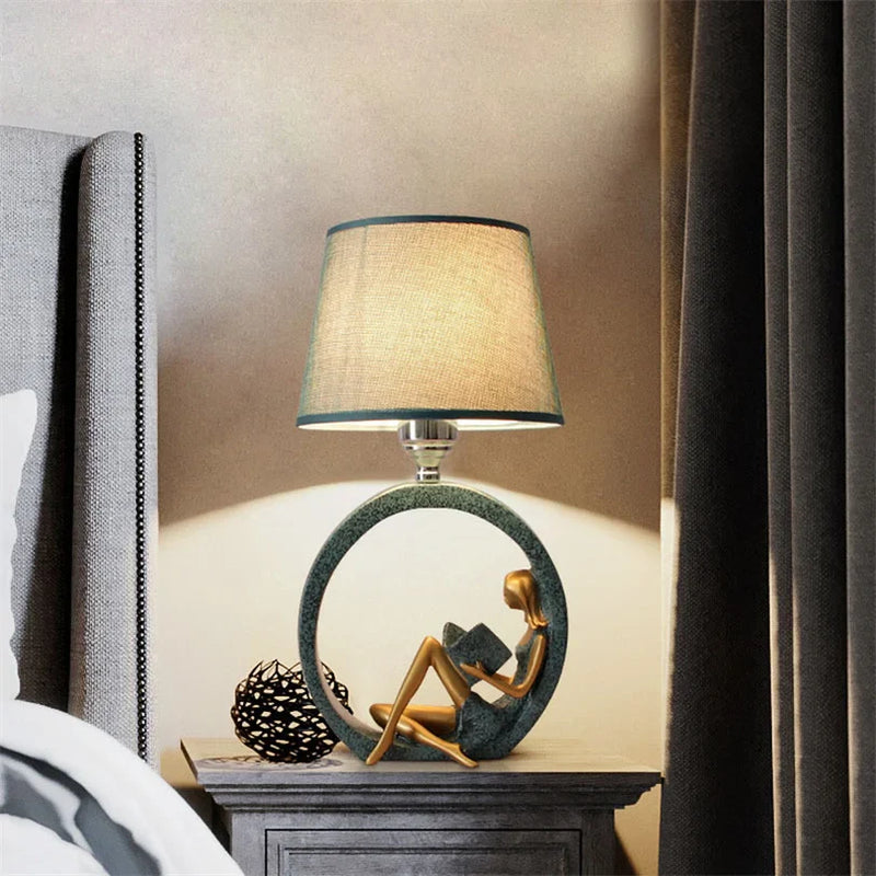 Modern Bedroom Table Lamp for Living Room Decor Bedside Reading Light by Afralia™