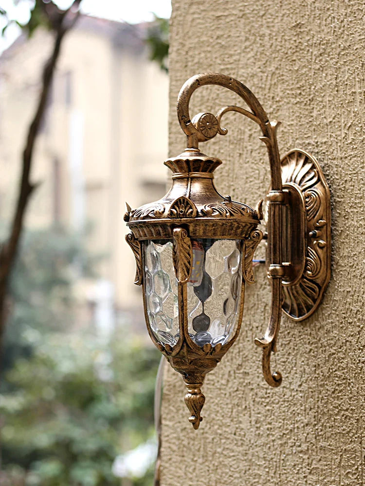 Afralia™ Vintage Outdoor Sconce Lamp Rustic Wall Light Waterproof Garden Porch Light