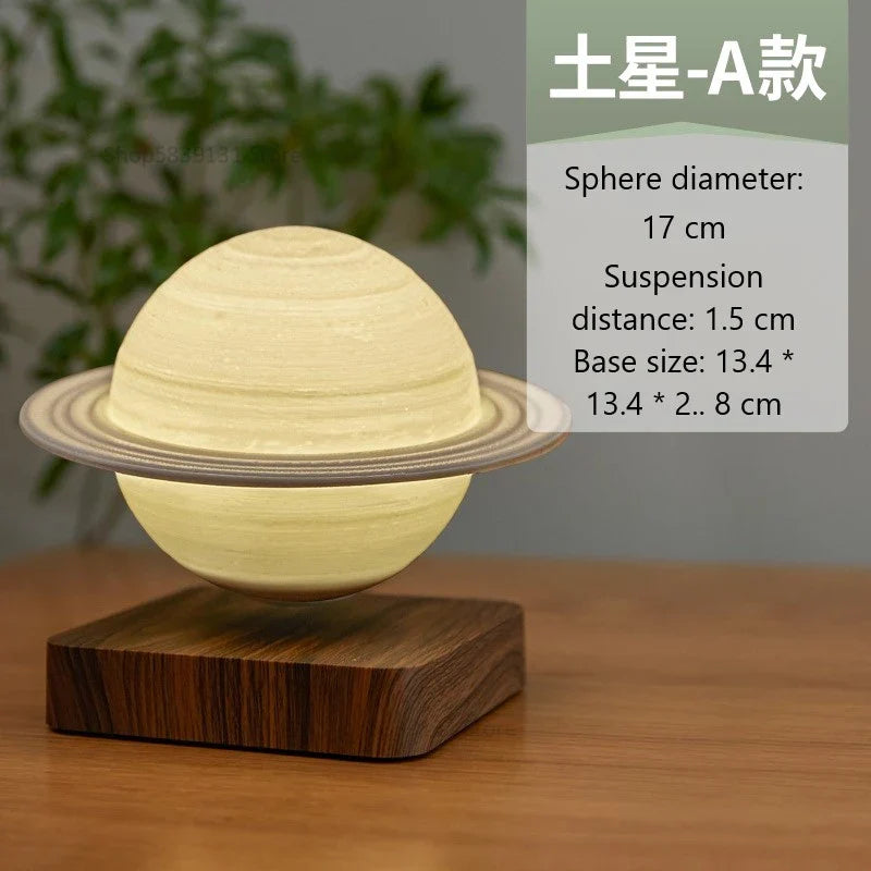 Afralia™ Levitating Moon Lamp: LED Touch Night Light for Bedroom Decor & Gift