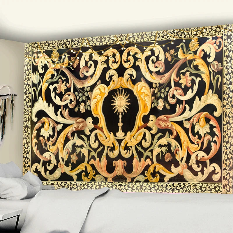 Afralia™ Scepter Flower Mandala Tapestry Wall Hanging