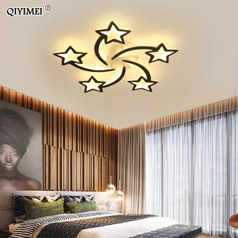 Afralia™ LED Chandelier: Modern Dimmable Indoor Lighting for Bedroom, Hall, Living Room