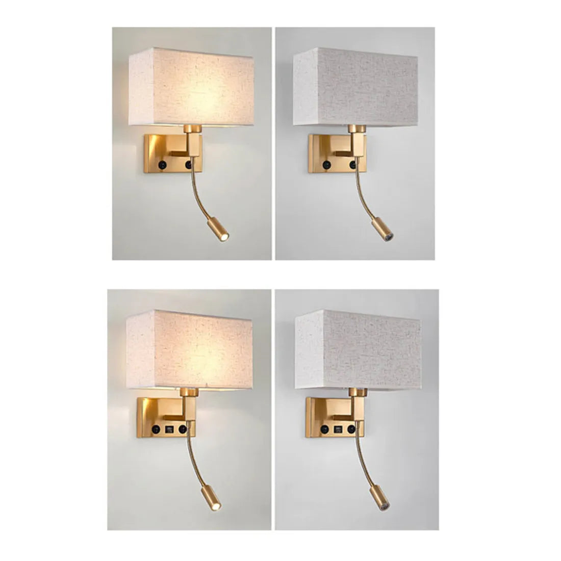 Afralia™ Swing Arm Bedside Wall Lamp Bronze Finish - Vintage LED Reading Light