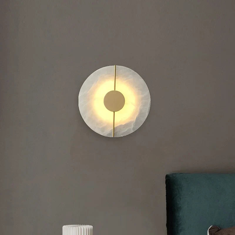 Afralia™ Copper Luxury Wall Sconce Lamp 7W LED Light for Living Room, Bedroom, Hotel Lighting