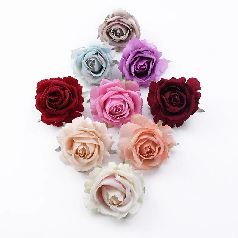 Afralia™ Silk Roses Decorative Flowers for Wedding, Home, Garden, and Christmas Decor - Wholesale
