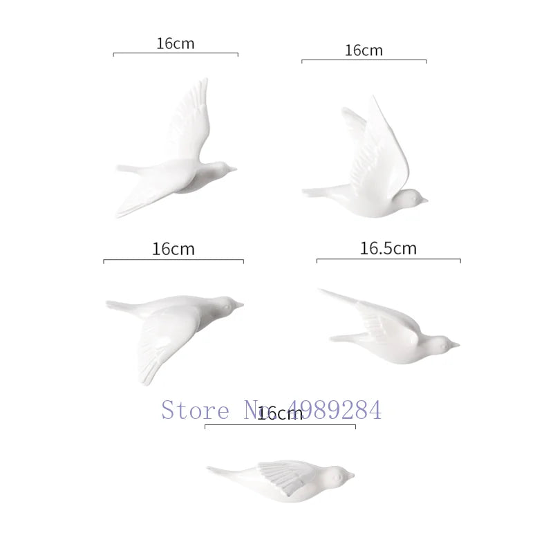 Afralia™ Golden Bird Wall Hanging Modern Decor Pigeon Accessory