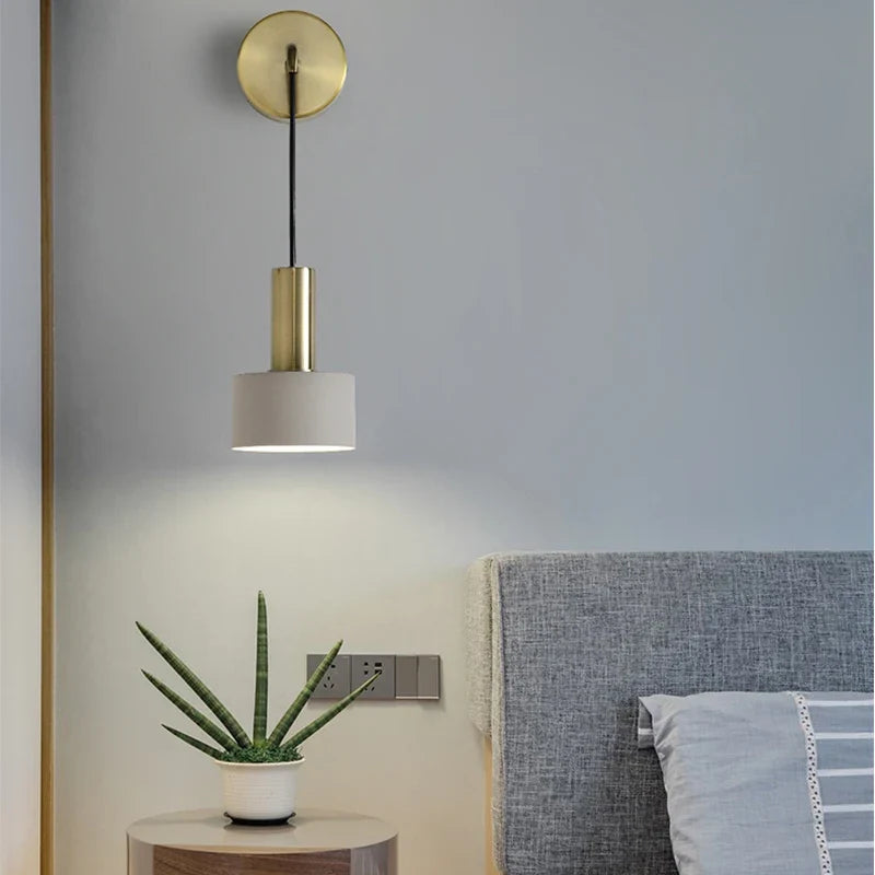 Afralia™ Brass Wall Lamp: Minimalist Nordic Style Sconce for Living, Bathroom, Aisle Lighting