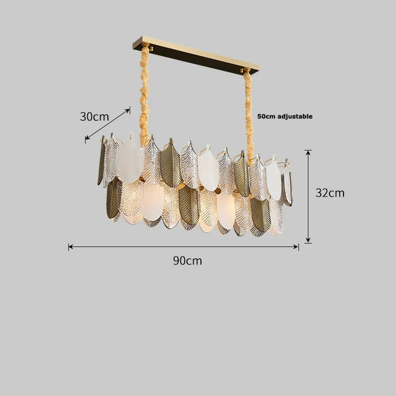 Afralia™ Stainless Steel Art Deco Chandelier Lighting for Dinning Room