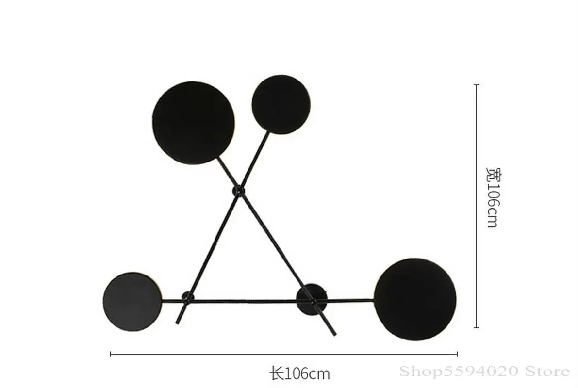 Afralia™ Geometric Iron Wall Lamp: Modern Nordic Design, LED, Living Room & Bedroom Décor