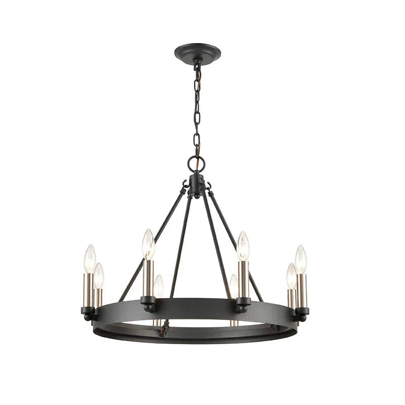 Afralia™ Industrial Vintage Chandelier: Retro Wrought Iron Pendant Light for Kitchen, Bedroom, Living Room