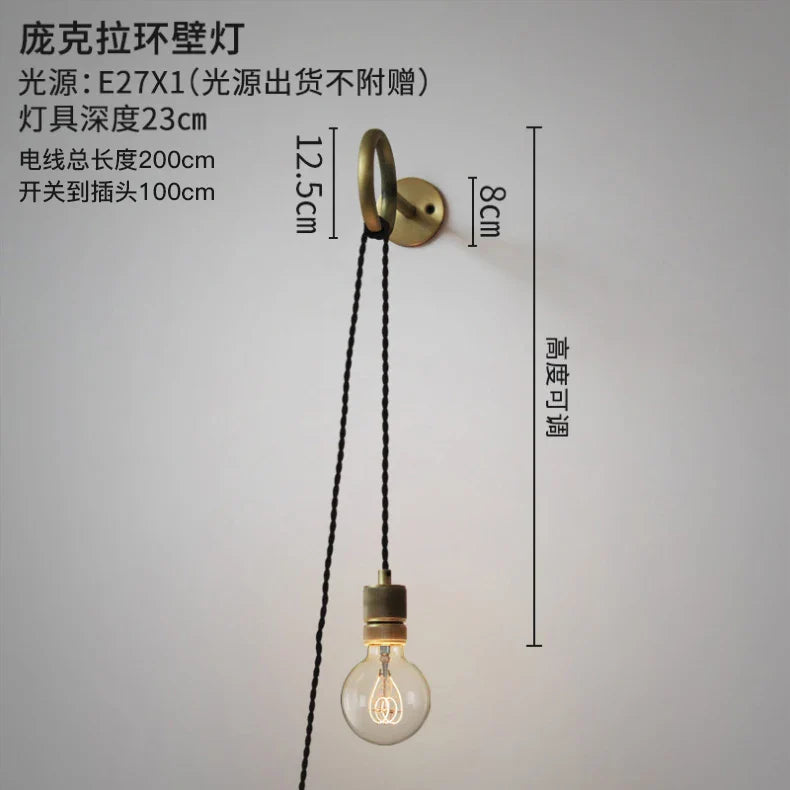 Afralia™ Vintage Loft Wall Lamp LED Retro Industrial Light for Bedroom Stair 220V EU Switch