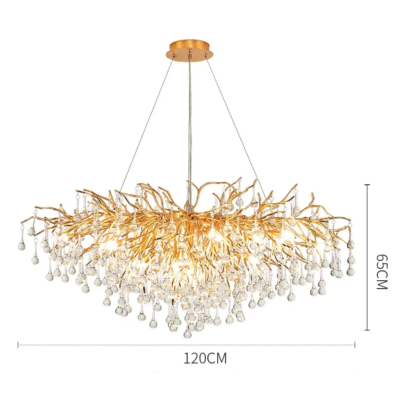 Afralia™ Crystal LED Ceiling Chandelier for Modern Luxury Decor