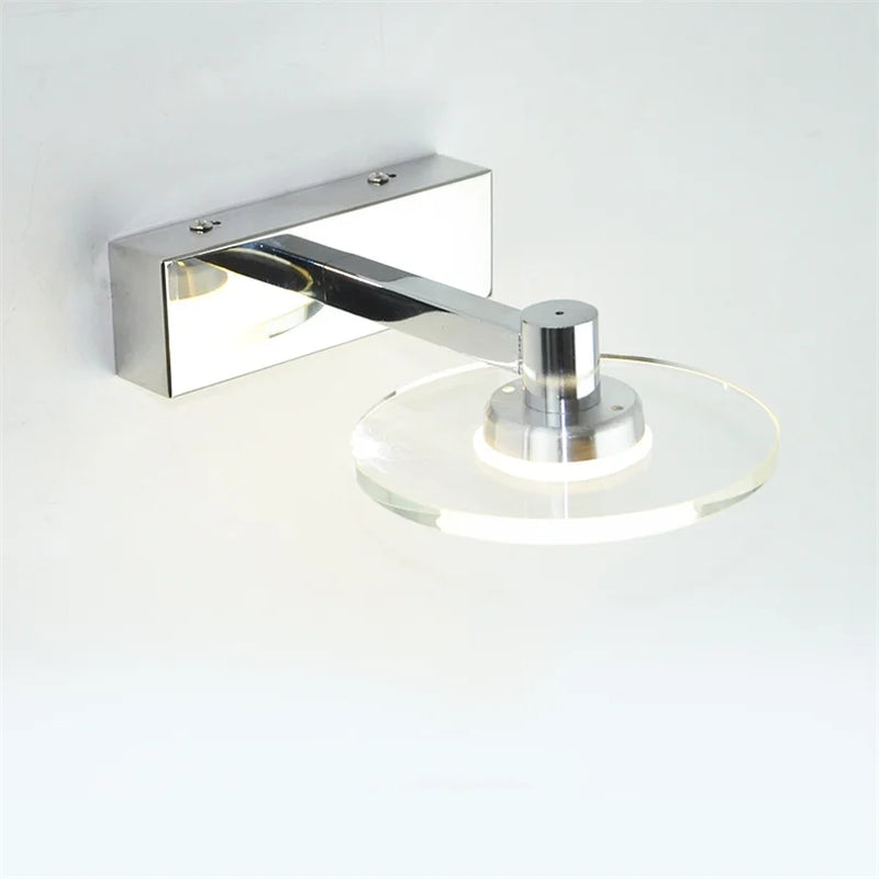 Afralia™ Crystal LED Vanity Mirror Light for Bathroom and Makeup Table