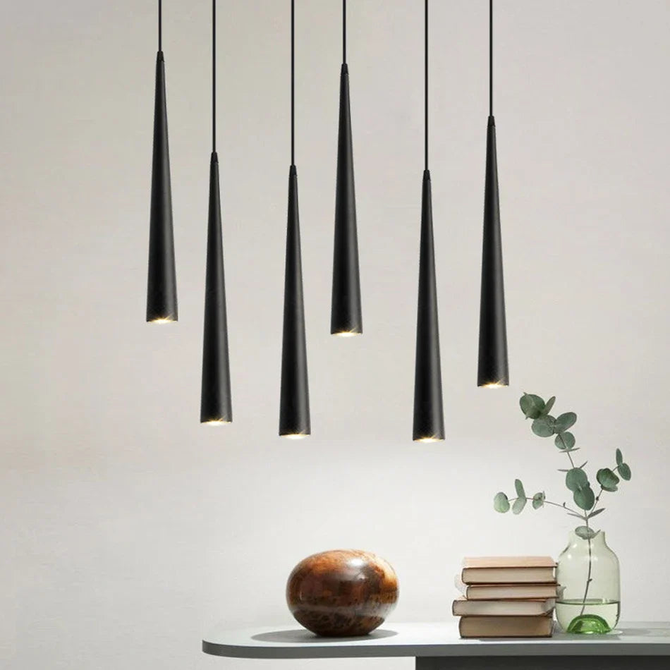 Afralia™ LED Tube Pendant Lights for Kitchen Dining Room Bar Decoration Lighting