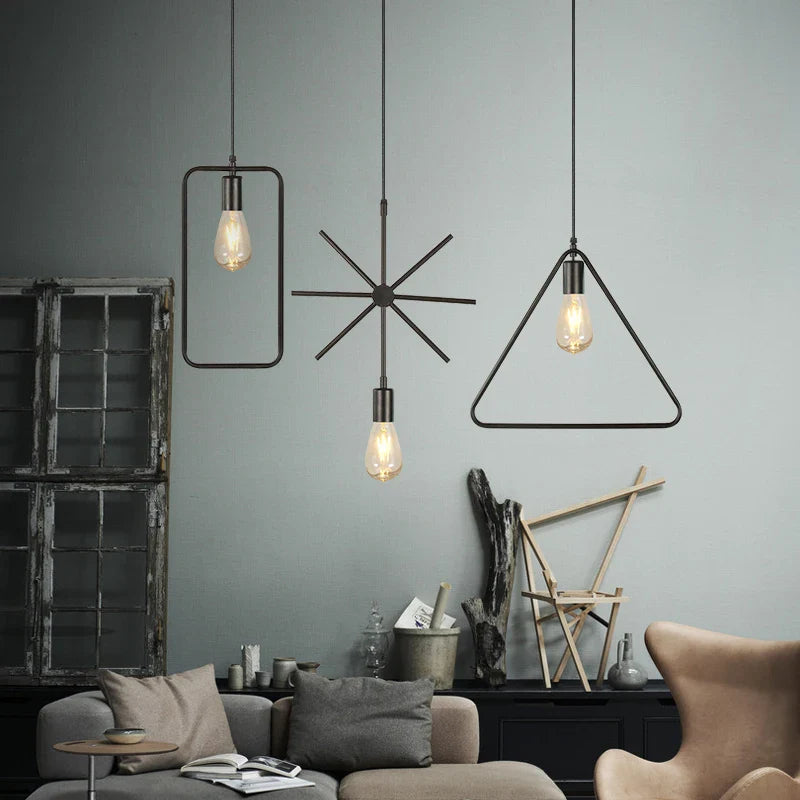 Afralia™ Industrial Nordic Retro Pendant Lights for Home and Bar Chandelier.