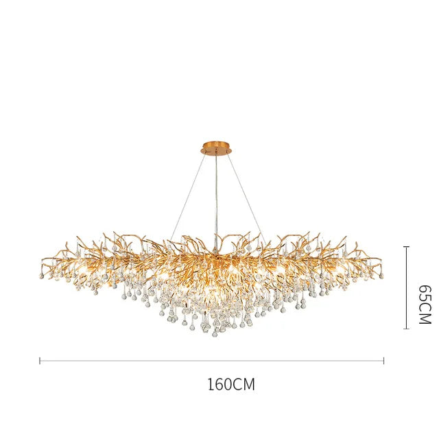 Afralia™ Crystal LED Ceiling Chandelier for Modern Luxury Decor
