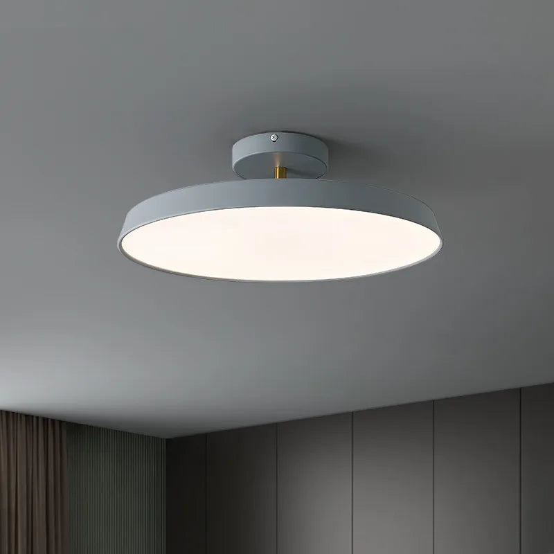 Afralia™ Nordica Dimmable LED Ceiling Light, Modern Round Aluminum Designer Lamp