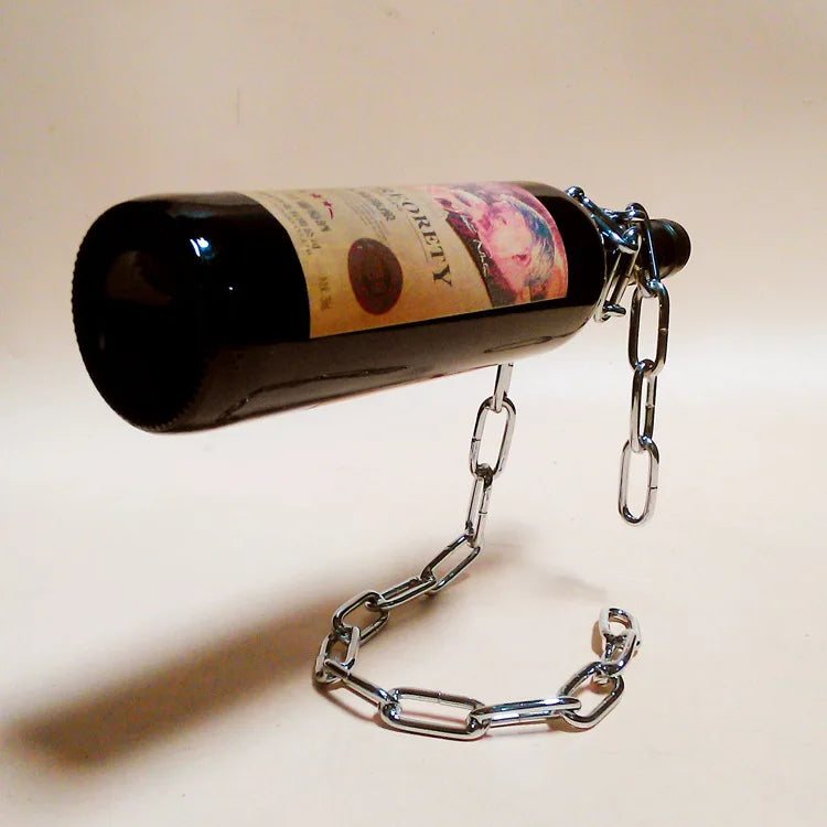 Afralia™ Stainless Wine Rack: Sleek Free Standing Holder for Bar, Table Decor & Gifts