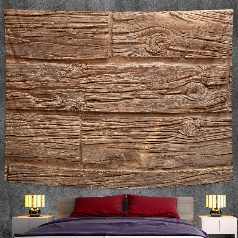 Afralia™ Wood Tapestry Wall Hanging Boho Background Cloth Hippie Sofa Blanket