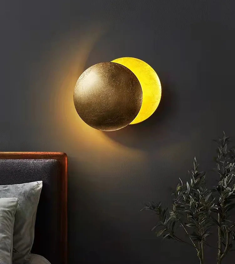Afralia™ LED Solar Eclipse Wall Lamp for Modern Indoor Lighting