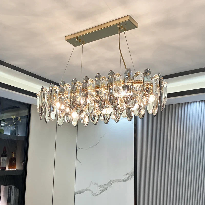 Afralia™ Crystal Chandelier: Elegant Nordic Design for Living, Dining, Bedroom