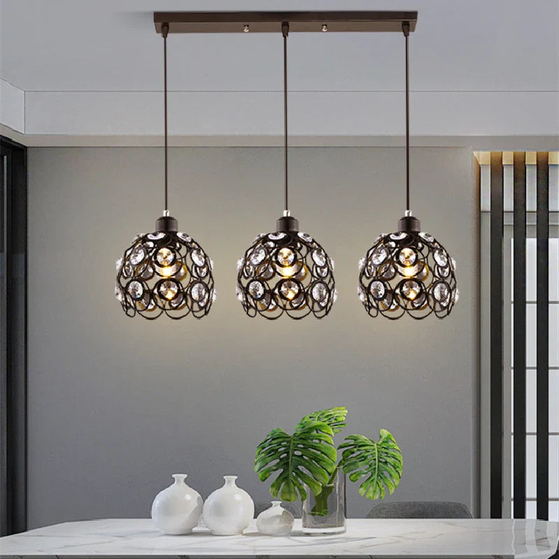 Afralia™ Hollow Carving Chandelier: Modern Nordic LED Pendant Light for Dinning Room Decor