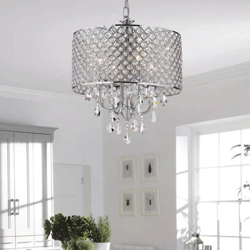 Afralia™ Crystal Pendant Light: Elegant Crystal Hanging Lamp for Dining Room and Restaurant