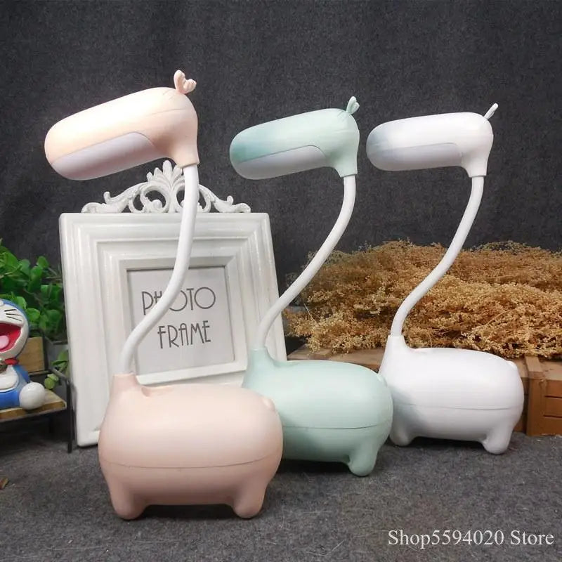 Afralia™ Elk Night Lamp: Cute Animal LED Desk Lamp for Children's Bedroom