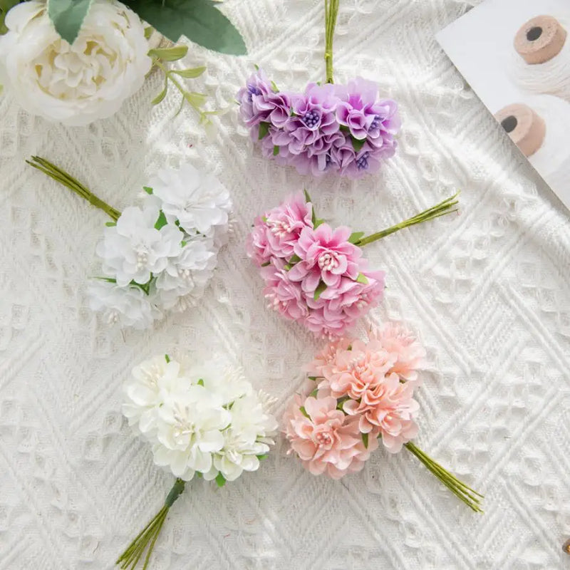 Afralia™ Artificial Flower Stamen Bouquet for Wedding, DIY, Party Decor, Home, Scrapbooking