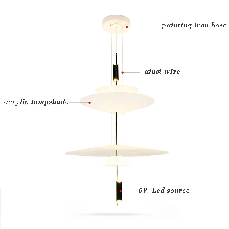 Afralia™ Nordic Style Led Pendant Light for Kitchen Dining Room Living Room Bedside Home Decor