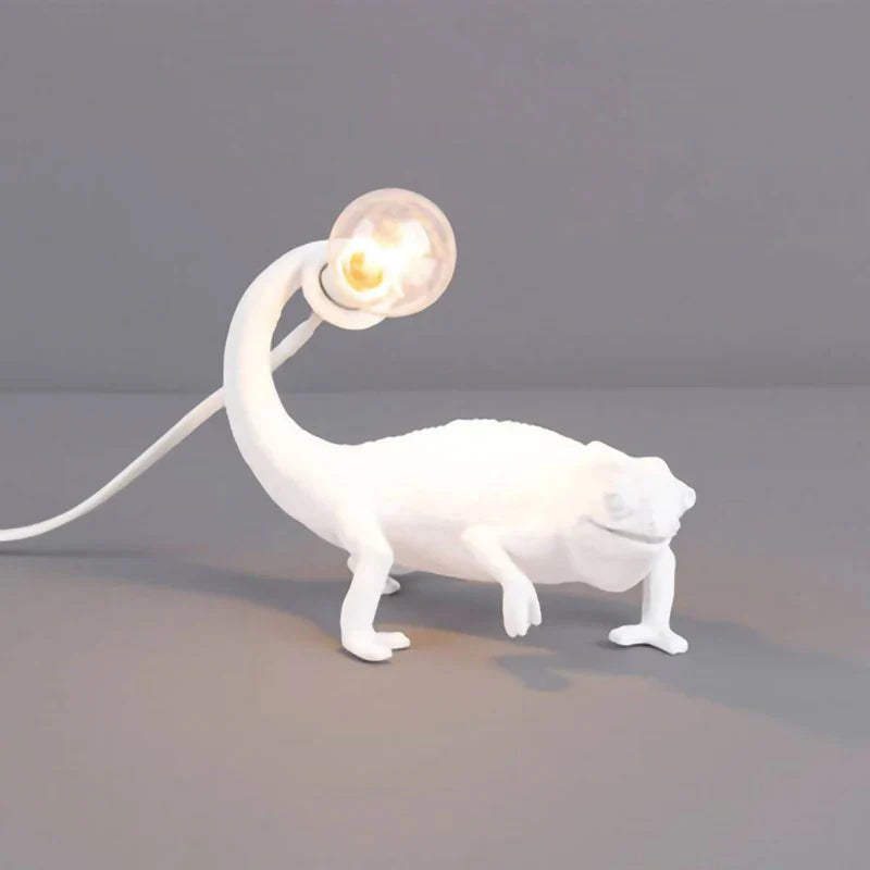 Afralia™ Chameleon LED Desk Lamp: Resin and Glass Creativity Light for Children's Room