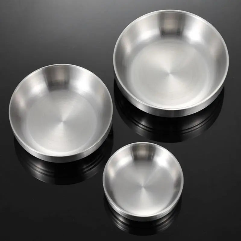 Afralia™ Stainless Steel Double-Walled Cereal Bowls - Set of 2