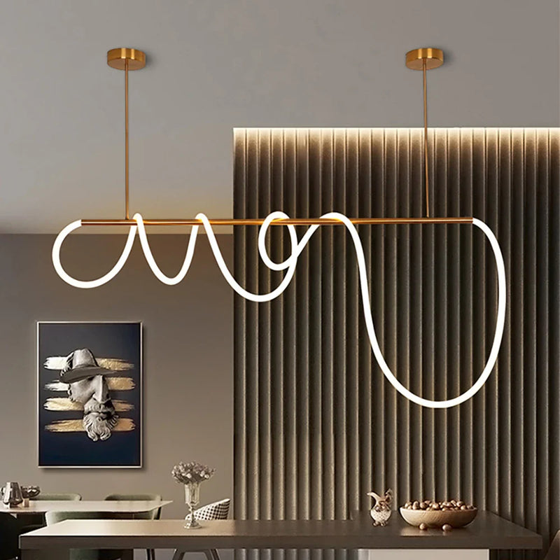 Afralia™ 360° Luminous LED Pendant Lights: Modern & Stylish Indoor Hanging Lamp for Living Room & Restaurant