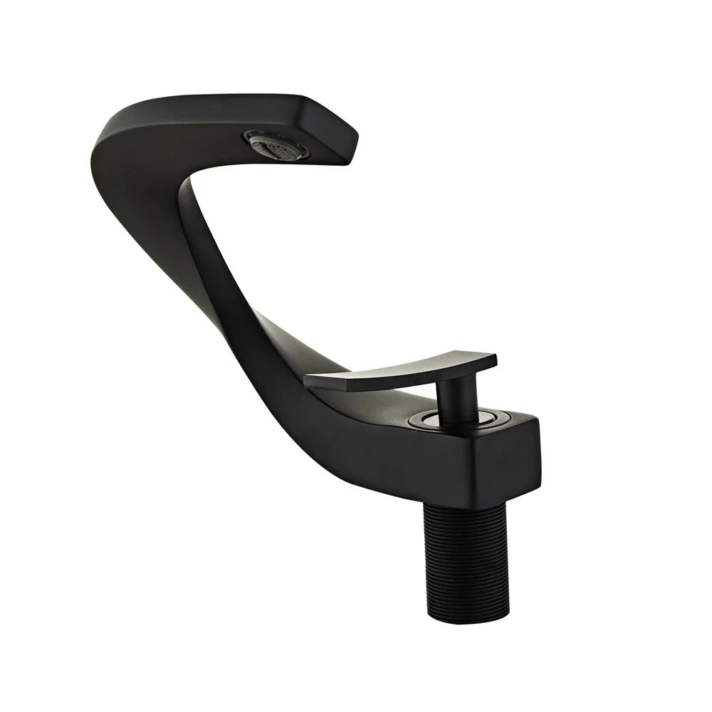 Afralia™ Modern Basin Faucet: Black, Gold, Nickel, Chrome Mixer Tap for Bathroom Sink
