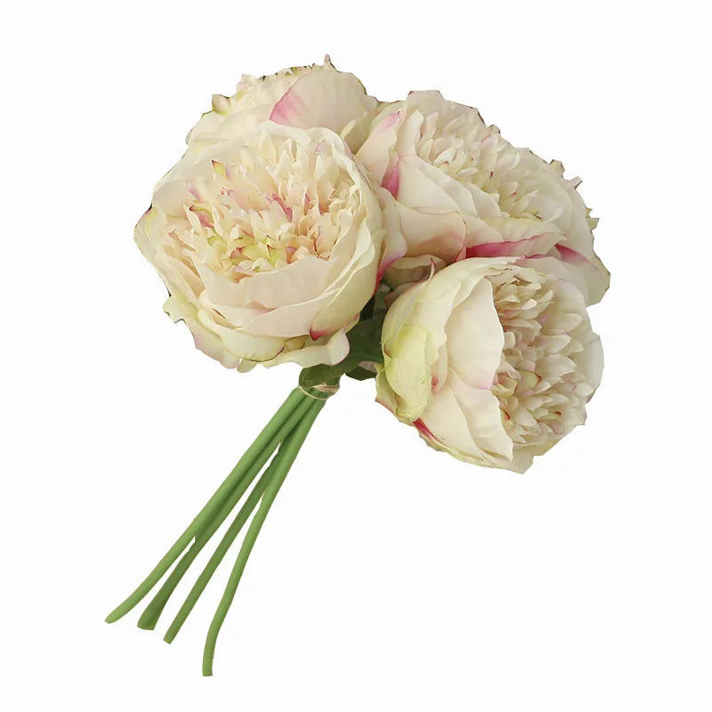 Afralia™ Silk Camellia Peony Mini Bouquet Hydrangea Home Party Decoration