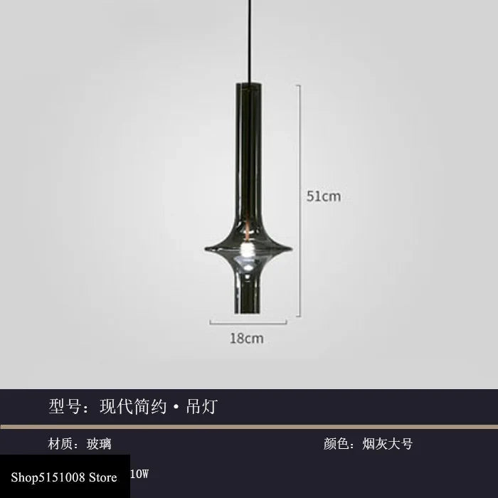 Afralia™ Glass Pendant Light: Stylish Nordic Luxury Kitchen and Bedroom Hanging Lamp