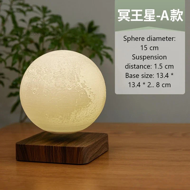 Afralia™ Levitating Moon Lamp: LED Touch Night Light for Bedroom Decor & Gift