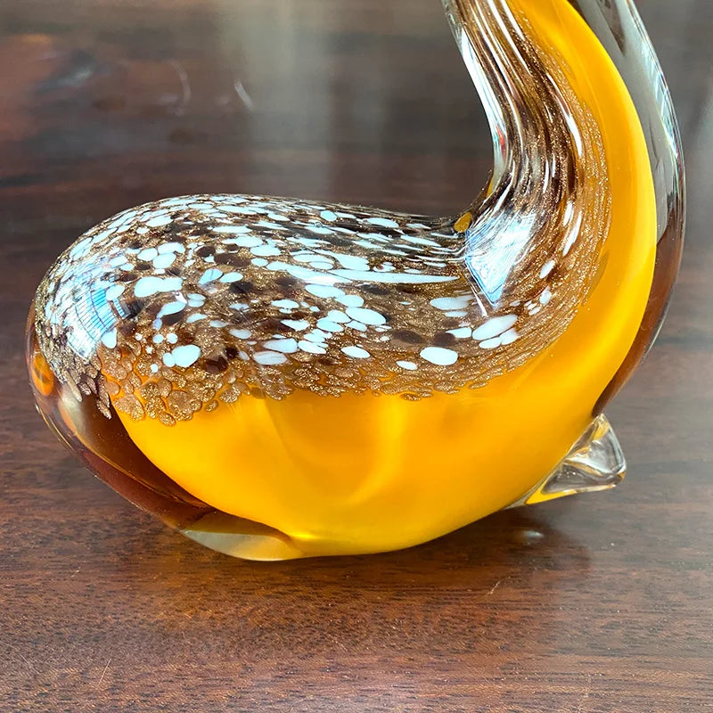 Afralia™ Hand Blown Glass Sika Deer Figurine - Cute Home Decor or Gift