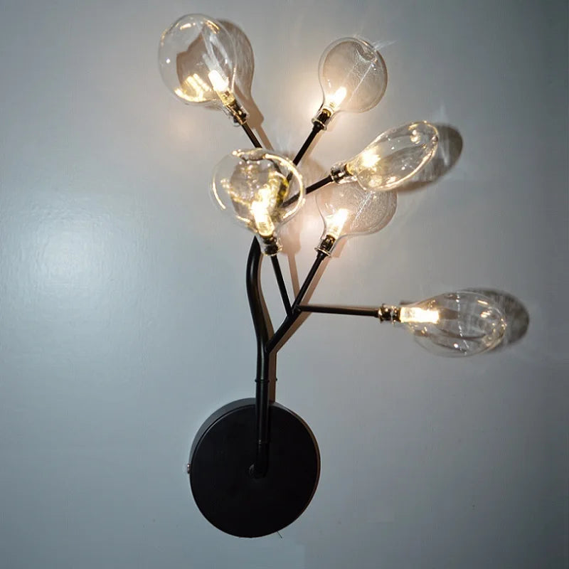 Afralia™ Firefly Branch Wall Lamp | Modern Tree Sconce Lighting