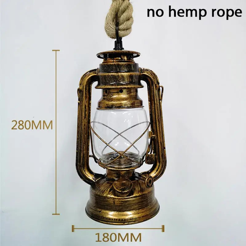 Afralia™ Vintage Rope Pendant Light Industrial Loft Bar Lamp