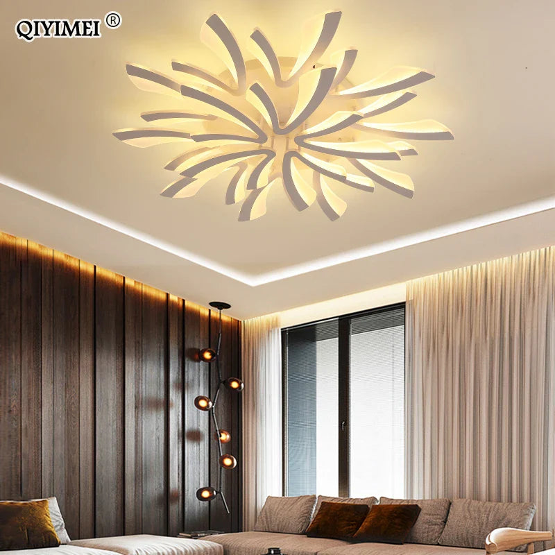 Afralia™ LED Ceiling Lights Modern Acrylic Luminaria Lampada for Home Indoor Lighting