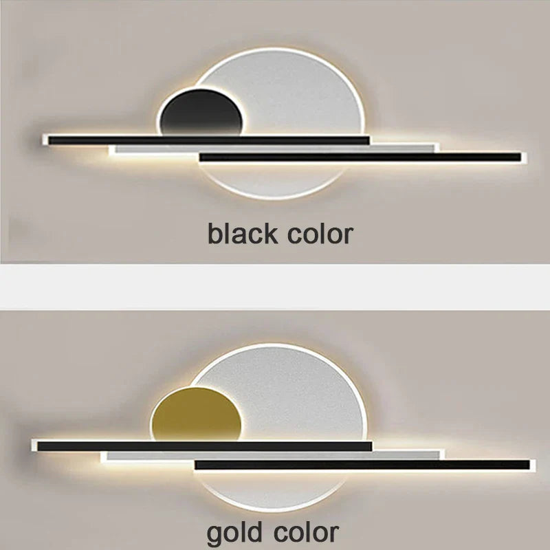 Afralia™ Modern Outdoor Wall Lamp Gold Color IP65 Waterproof LED Sconce Light
