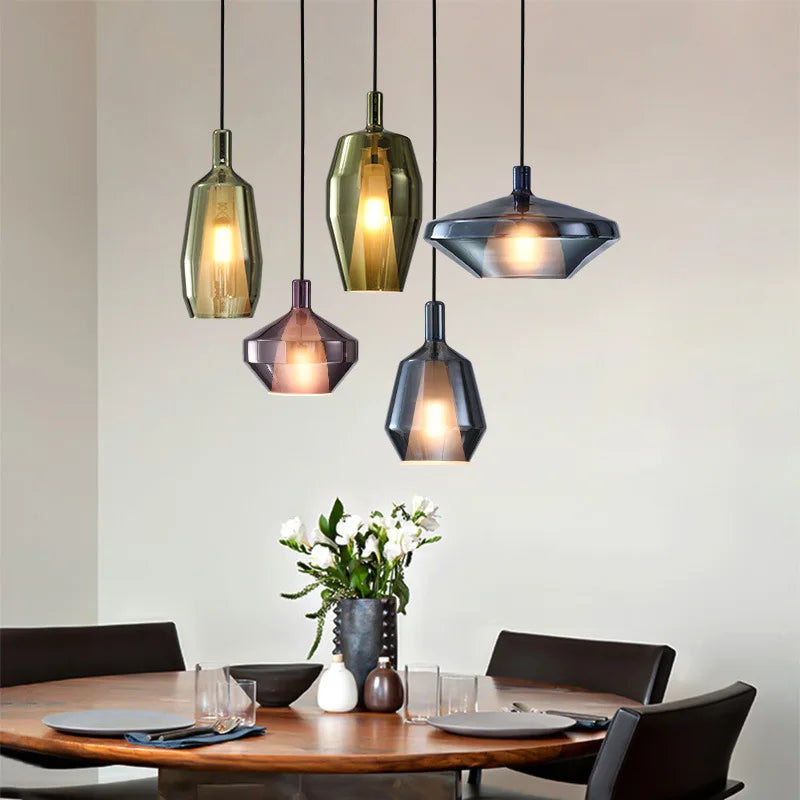 Afralia™ Glass Pendant Lights for Home Art Decor and Coffee Bar, Nordic Style Kitchen Island Lighting.