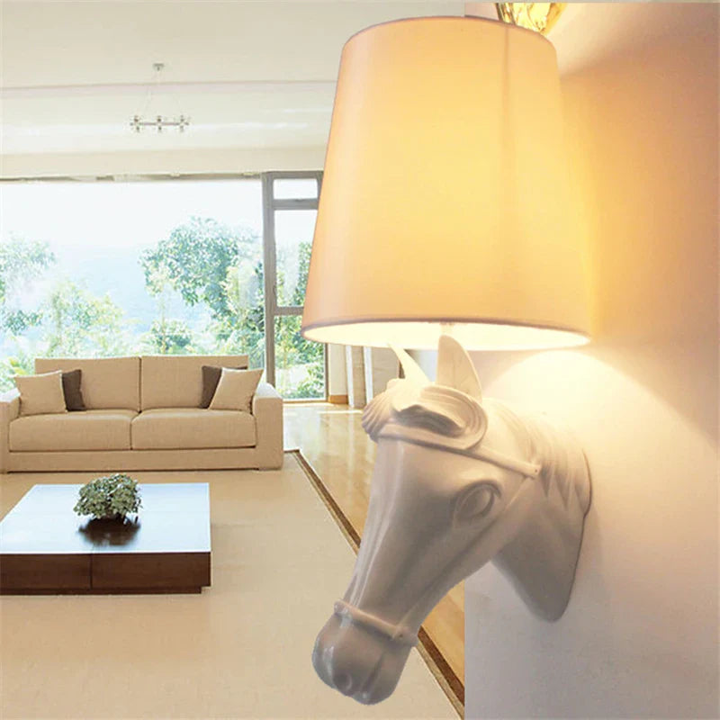 Afralia™ European Style Horse Lamp Wall Sconces for Home Décor and Lighting