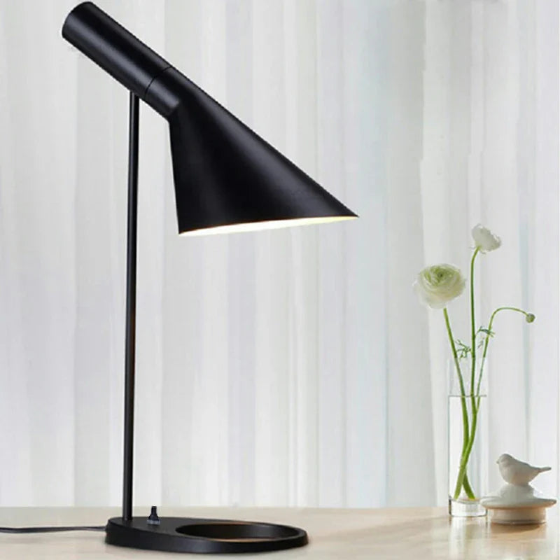 Afralia™ Nordic Metal Loft Table Lamp for Bedroom & Living Room, LED Desk Light E27 Bulb