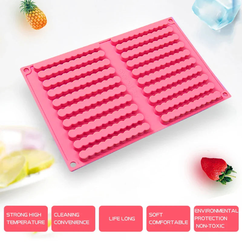 Afralia™ Silicone Multifunction Cake Pudding Chocolate DIY Mold Strips Biscuit Ice Pastry Baking