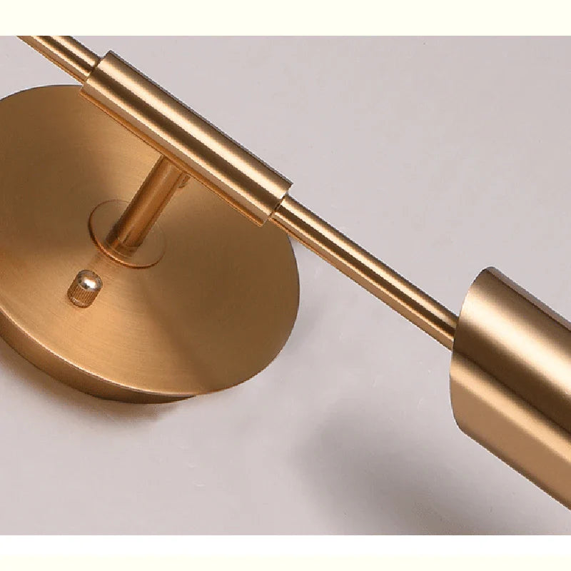 Afralia™ Golden Wall Lamp Luxury Living Room Bedroom Decor Sconce