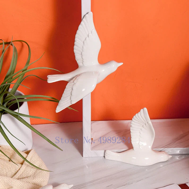 Afralia™ Golden Bird Wall Hanging Modern Decor Pigeon Accessory