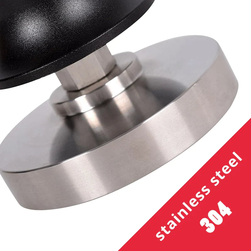 Afralia™ Stainless Steel Coffee Tamper 51/53/58mm Flat Base, Professional Barista Espresso Tool